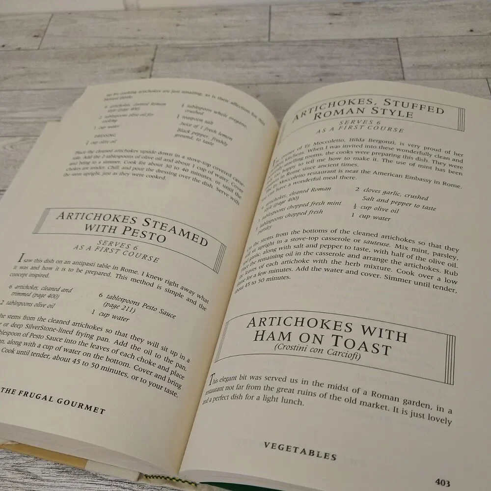 Frugal Gourmet Cooks 3 Ancient Cuisines - China Greece Rome Cookbook 1st Ed 1989